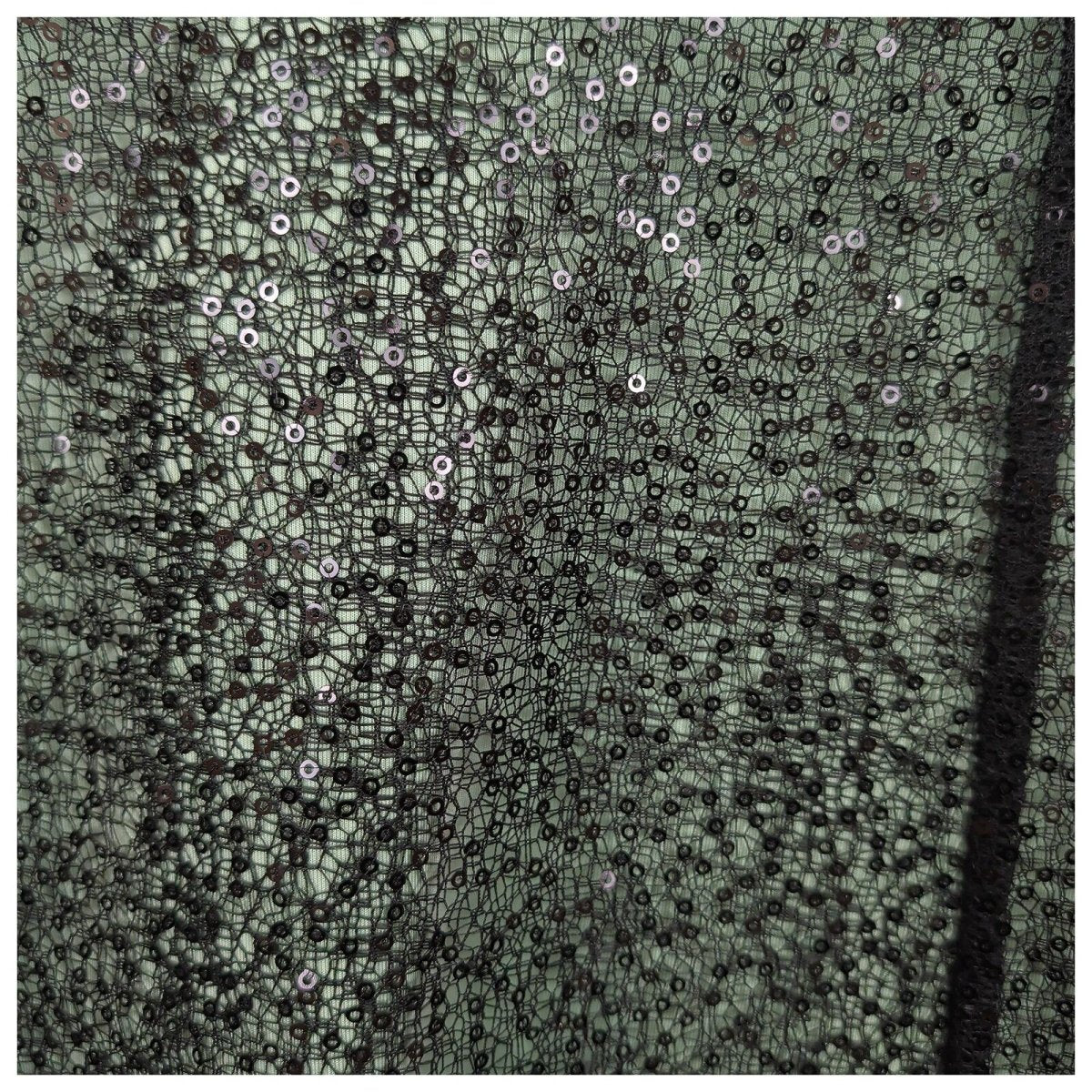 Reiss Tali Sparkle Womens Sequin Dress UK 10 Green Black Party Evening by Reiss – | RewearableUK