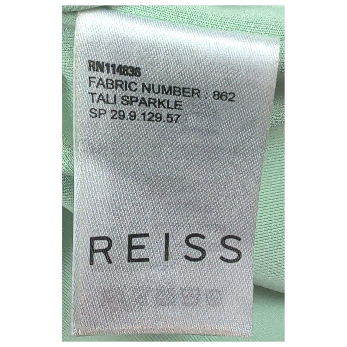 Reiss Tali Sparkle Womens Sequin Dress UK 10 Green Black Party Evening by Reiss – | RewearableUK