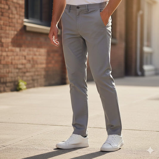 Reiss Tonto Slim Chino Trousers Grey | Men's W34 by Reiss – trousers | RewearableUK