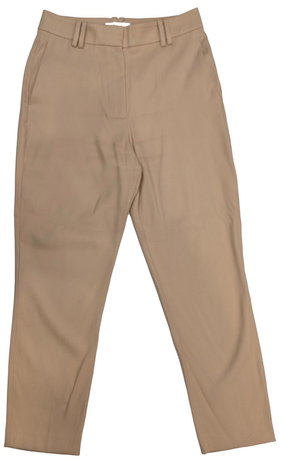 reiss trousers size 10 beige camel tailored slim smart office stretch by Reiss – trousers | RewearableUK