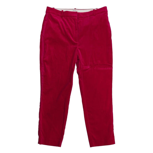 Reiss Velvet Trousers Size UK 16 R US 12 Rosa Pink Tuxedo Stripe Slim Cotton by Reiss – | RewearableUK