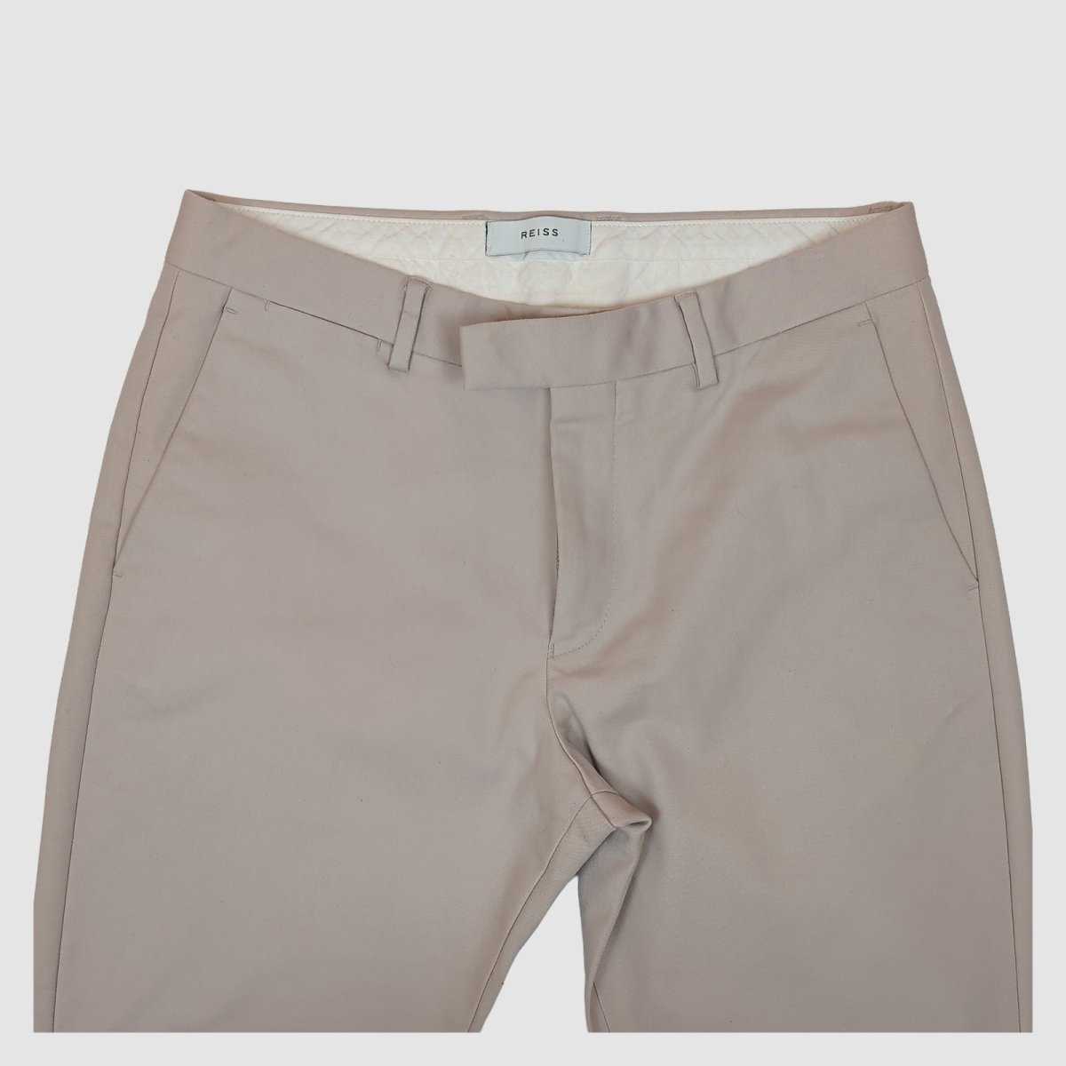 Reiss Westbury Chinos W32 Stone Beige Mens Smart Casual Trousers by Reiss – trousers | RewearableUK
