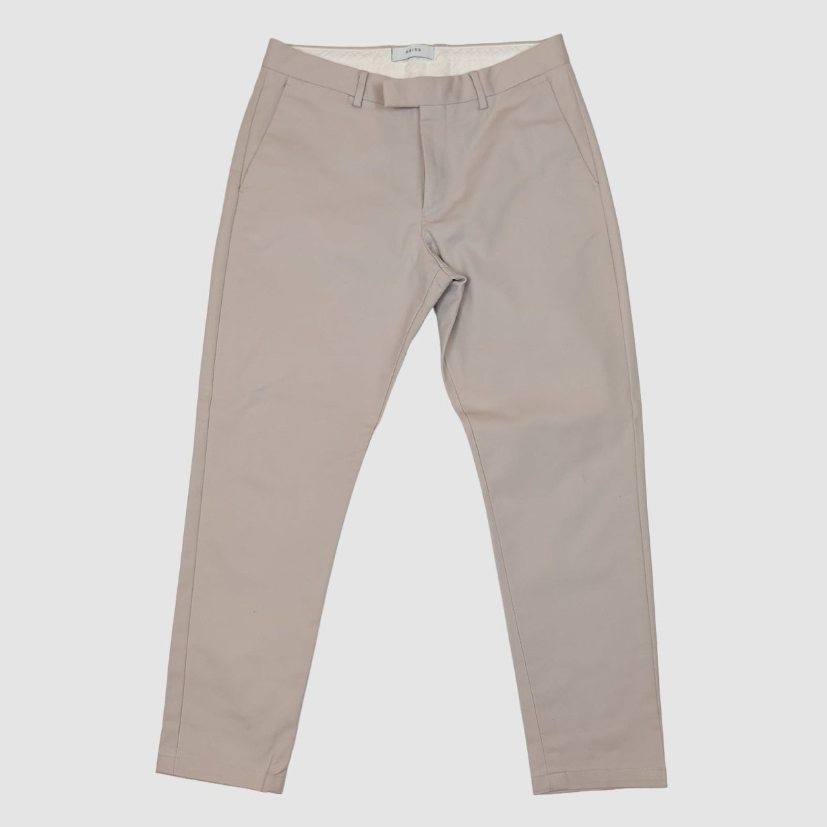 Reiss Westbury Chinos W32 Stone Beige Mens Smart Casual Trousers by Reiss – trousers | RewearableUK