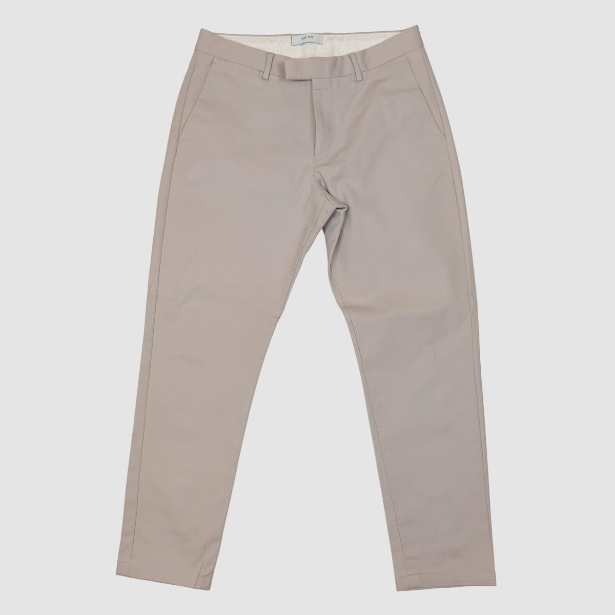 Reiss Westbury Men's Chino Trousers W32 Short 27.5in Leg Stone Beige Slim Fit – Formal Trousers product photo 1 | RewearableUK