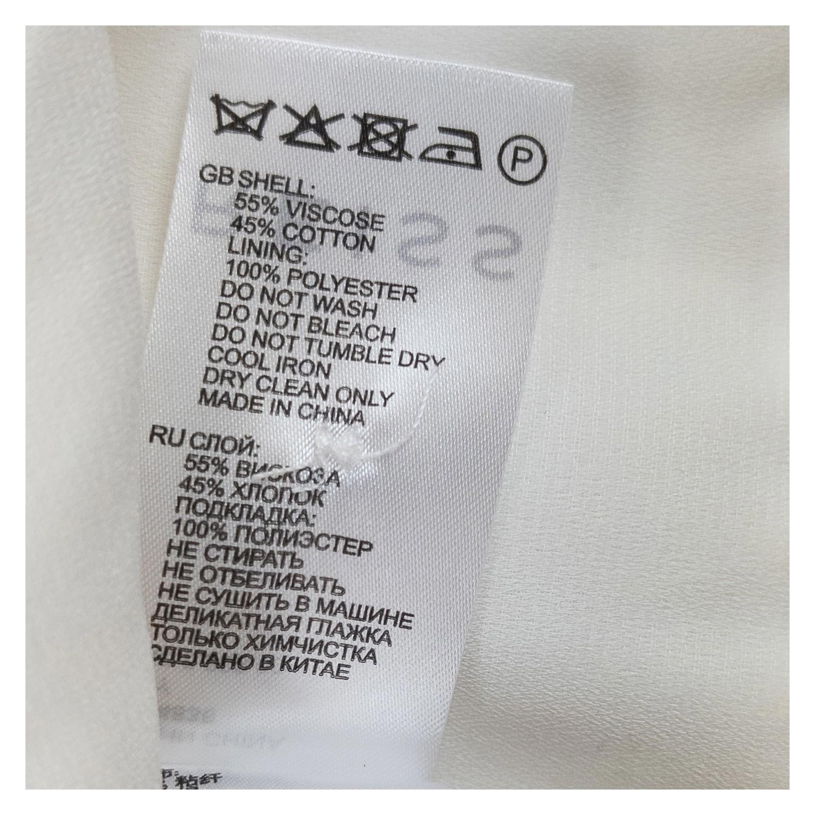 Reiss Woman White Ruched Top Size UK 12 Sleeveless V - Neck Peplum Cotton Blend by Reiss – | RewearableUK