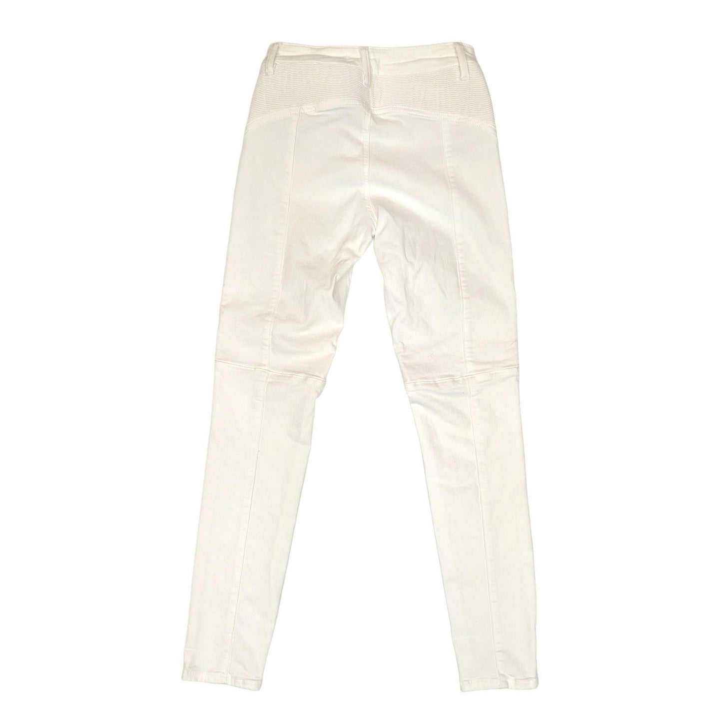 reiss women size 26 white harley biker skinny stretch denim jeans trousers by Reiss – | RewearableUK