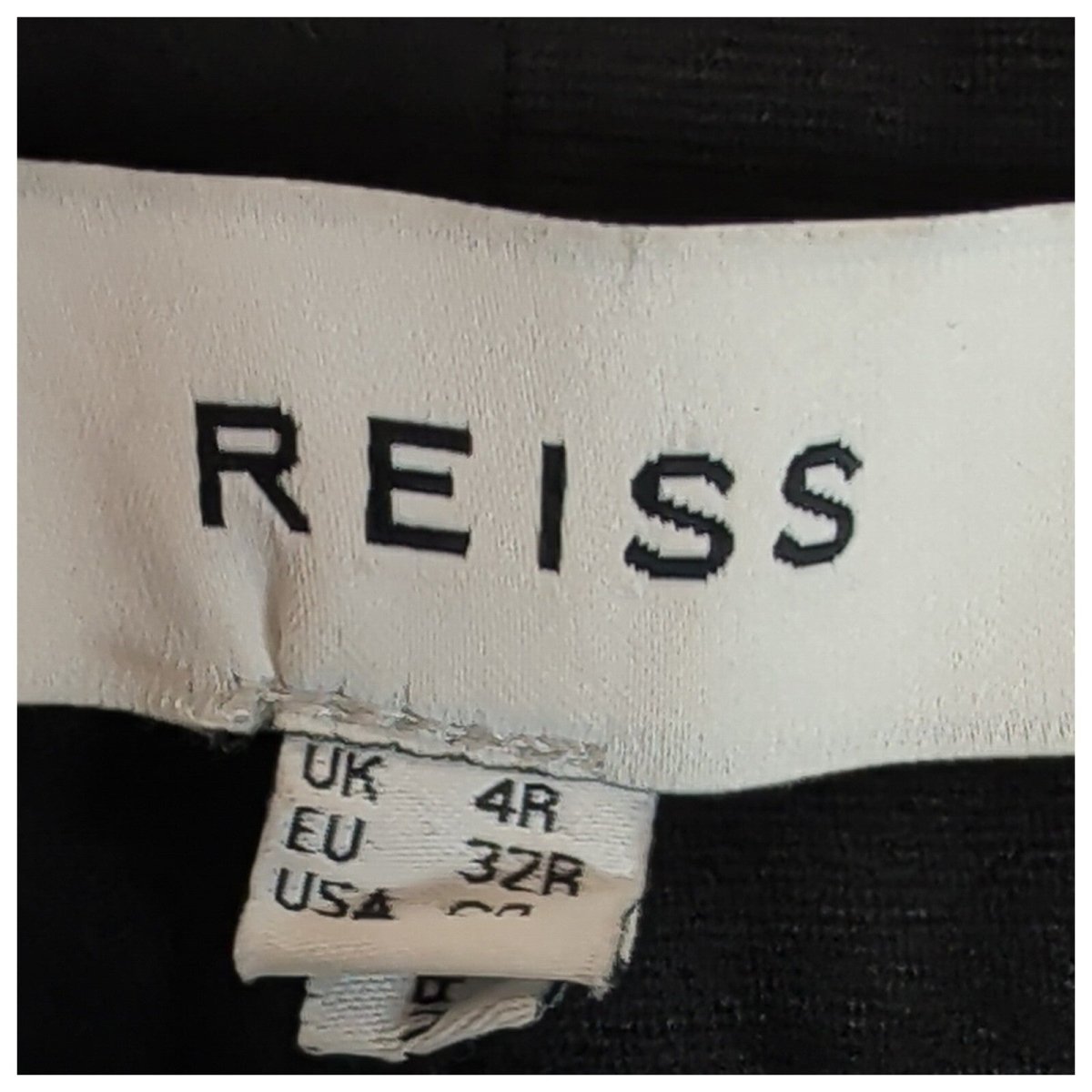 Reiss Women’s Black Smart Trousers UK 4R EU 32 Slim Straight Tailored Workwear by Reiss – | RewearableUK