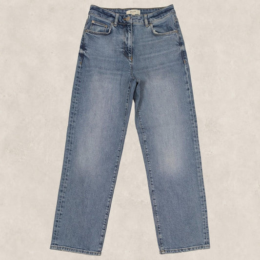 reiss womens blue wash straight fit denim jeans size 25 r by Reiss – JEANS | RewearableUK