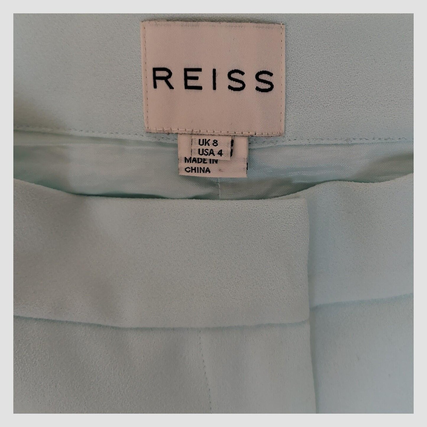 Reiss Womens Light Blue Tailored Trousers UK8 Smart Elegant Pants by Reiss – SMART | RewearableUK