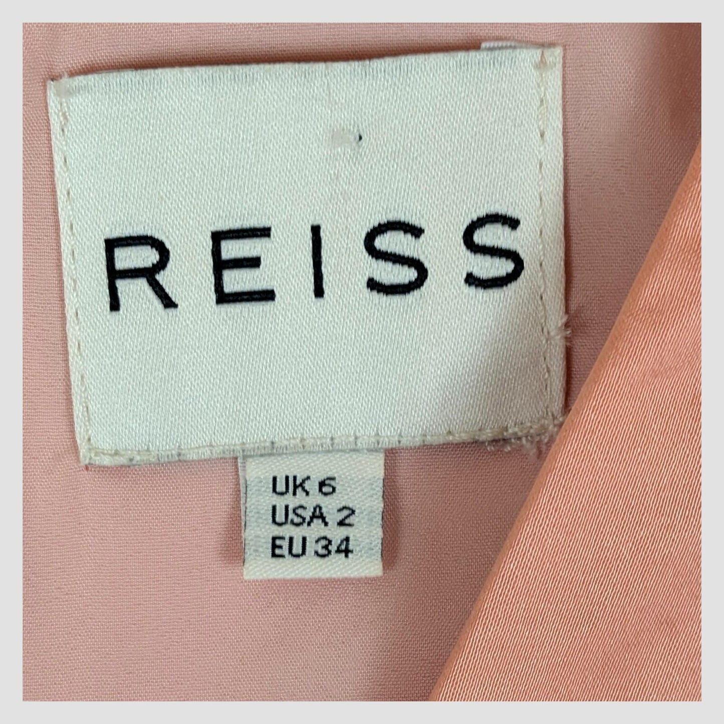 Reiss Womens Peach Pink Tailored Pleated Occasion Dress UK 6 by Reiss – | RewearableUK