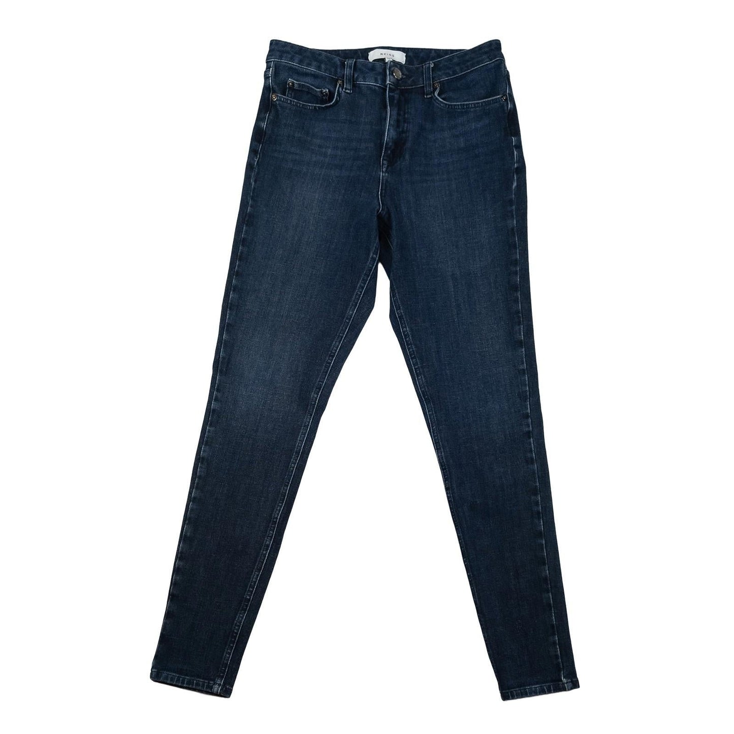 Reiss Women's Skinny Jeans Size 29 Dark Blue Indigo Stretch Denim Mid Rise Smart by Reiss – | RewearableUK