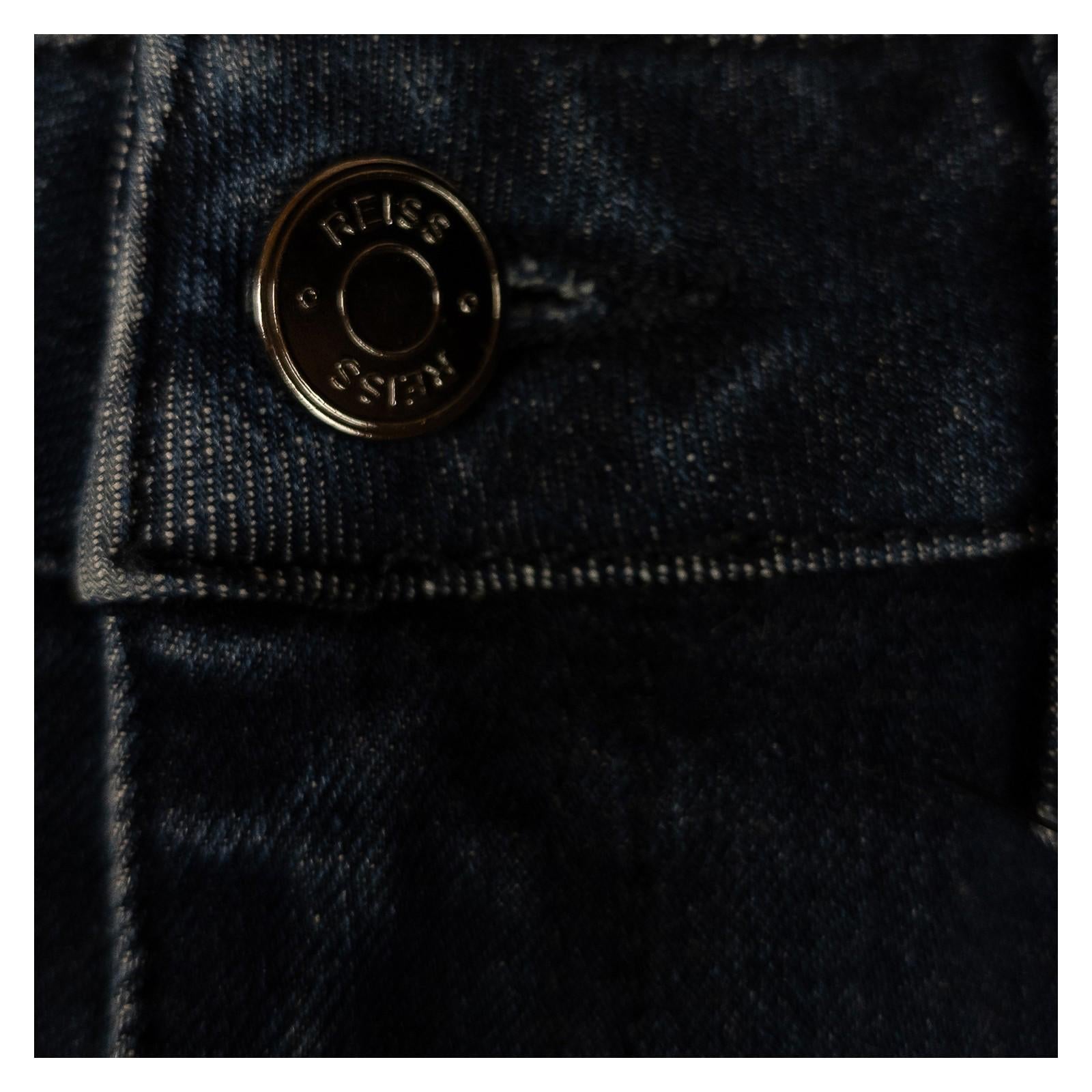 Reiss Women's Skinny Jeans Size 29 Dark Blue Indigo Stretch Denim Mid Rise Smart by Reiss – | RewearableUK