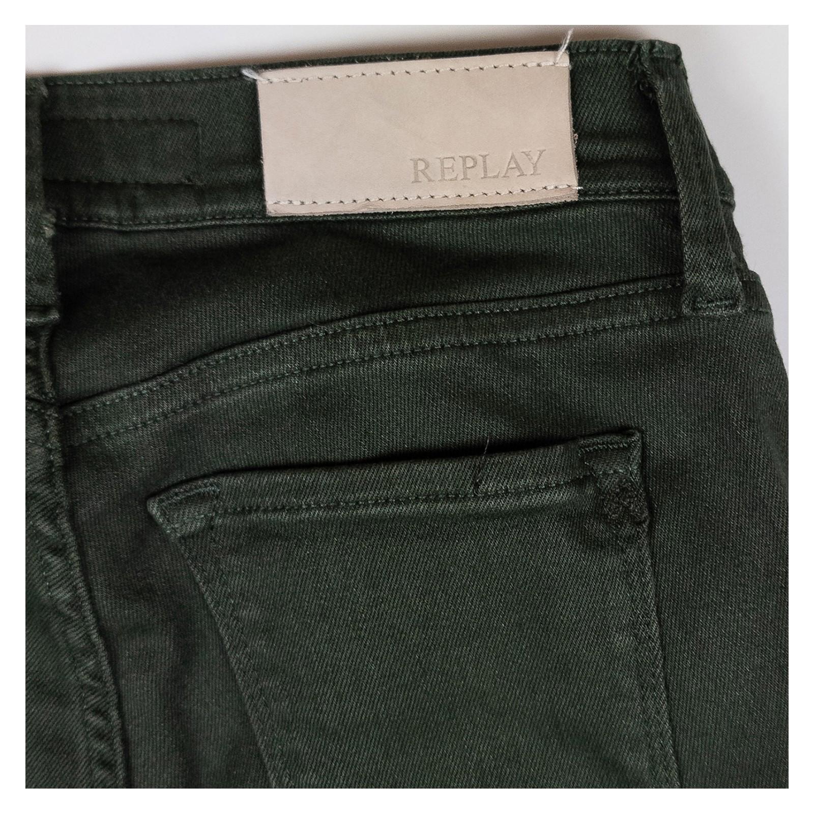 Replay Jeans Women's W25 L30 Dark Green Skinny Fit Premium Stretch Denim Pants by Replay – | RewearableUK
