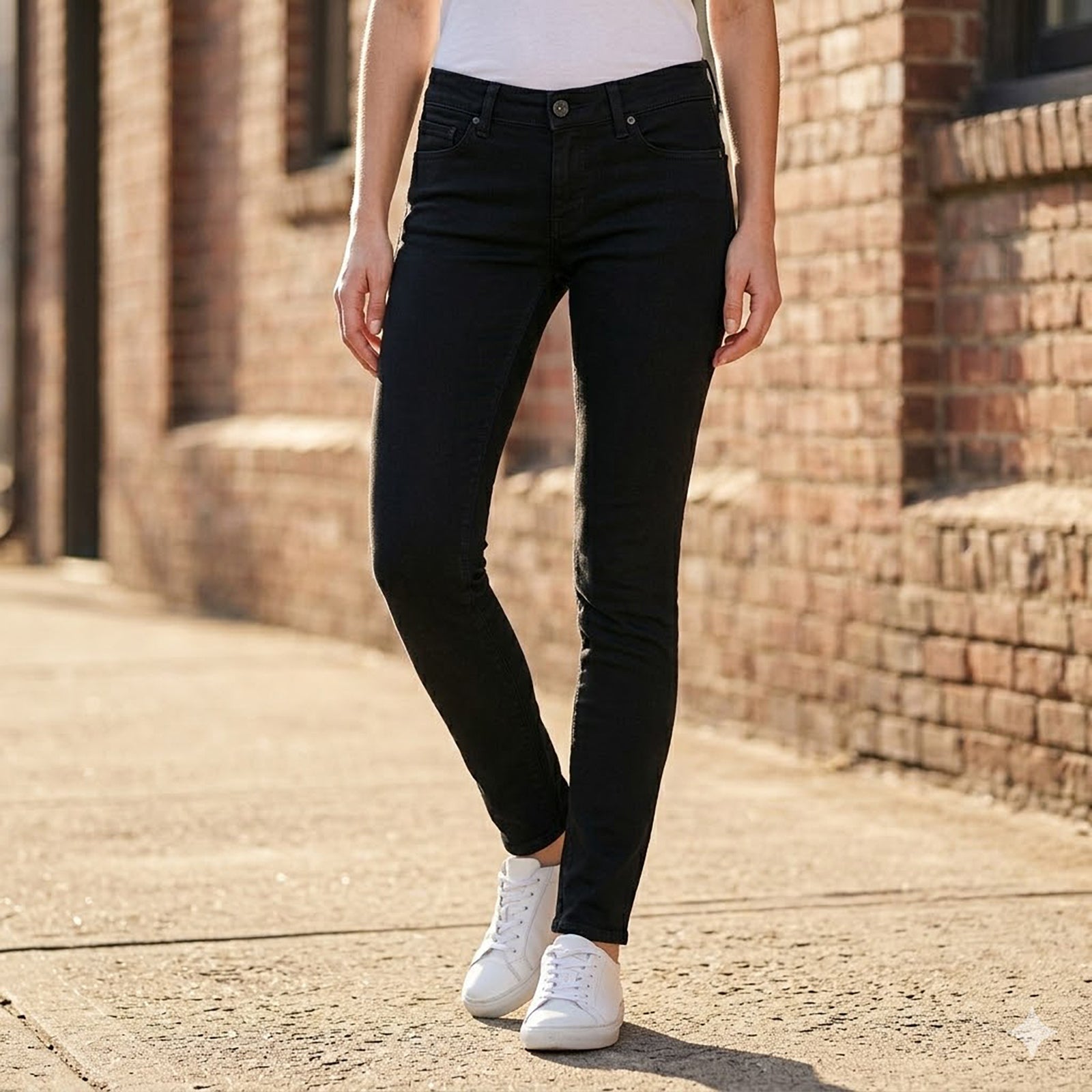 replay new luz womens black stretch denim low rise skinny fit jeans size w29 by Replay – JEANS | RewearableUK