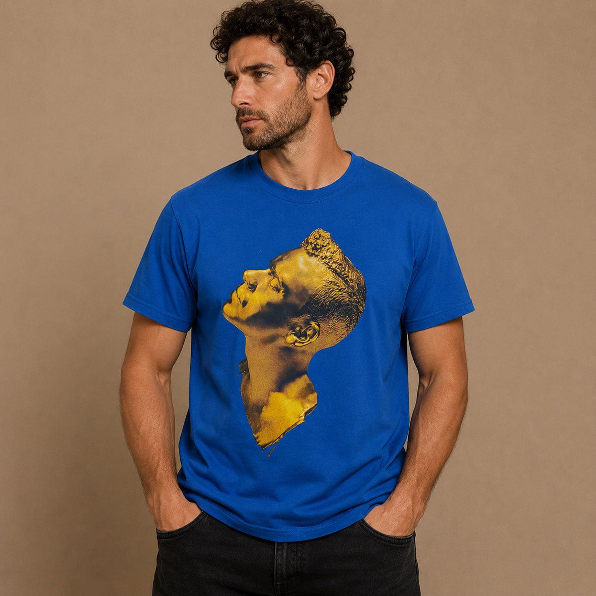 Robbie Williams Take the Crown 2013 Tour T-Shirt M Blue Gildan – Music T-Shirt product photo 1 | RewearableUK