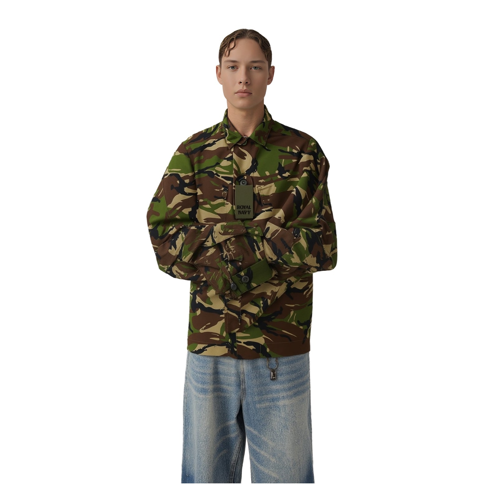 Royal Navy DPM Camo Field Jacket | Genuine British Surplus | Men's Medium 170/96 by RewearableUK – | RewearableUK