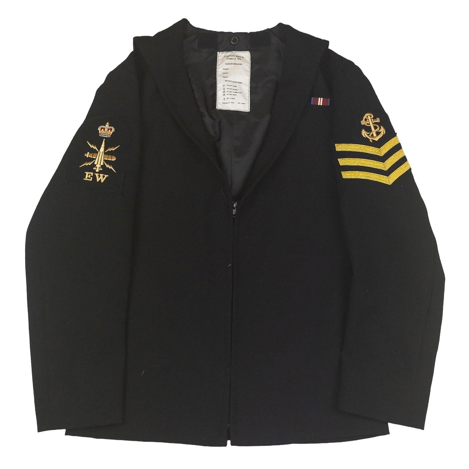 Royal Navy No.1 Dress Jumper Leading Seaman EW Patch Men's Medium by RewearableUK – | RewearableUK