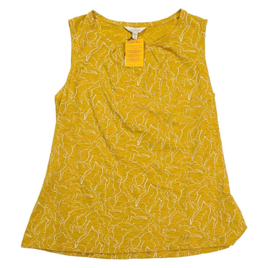 Seasalt Cornwall Bright Beach Vest UK 16 Mustard Organic Cotton Nude Print BNWT – product photo 1 | RewearableUK