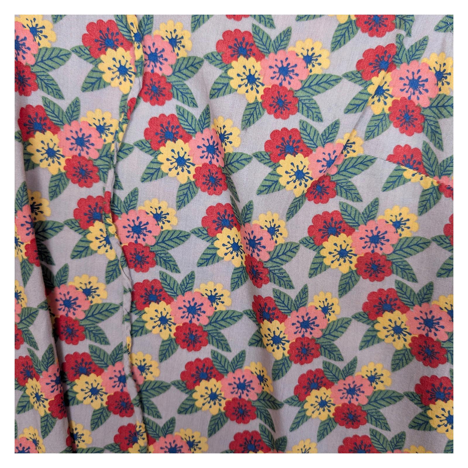 Seasalt Cornwall Cobb's Well Top Size UK 18 Floral Cotton Sleeveless Tie Neck Ve by Seasalt – | RewearableUK