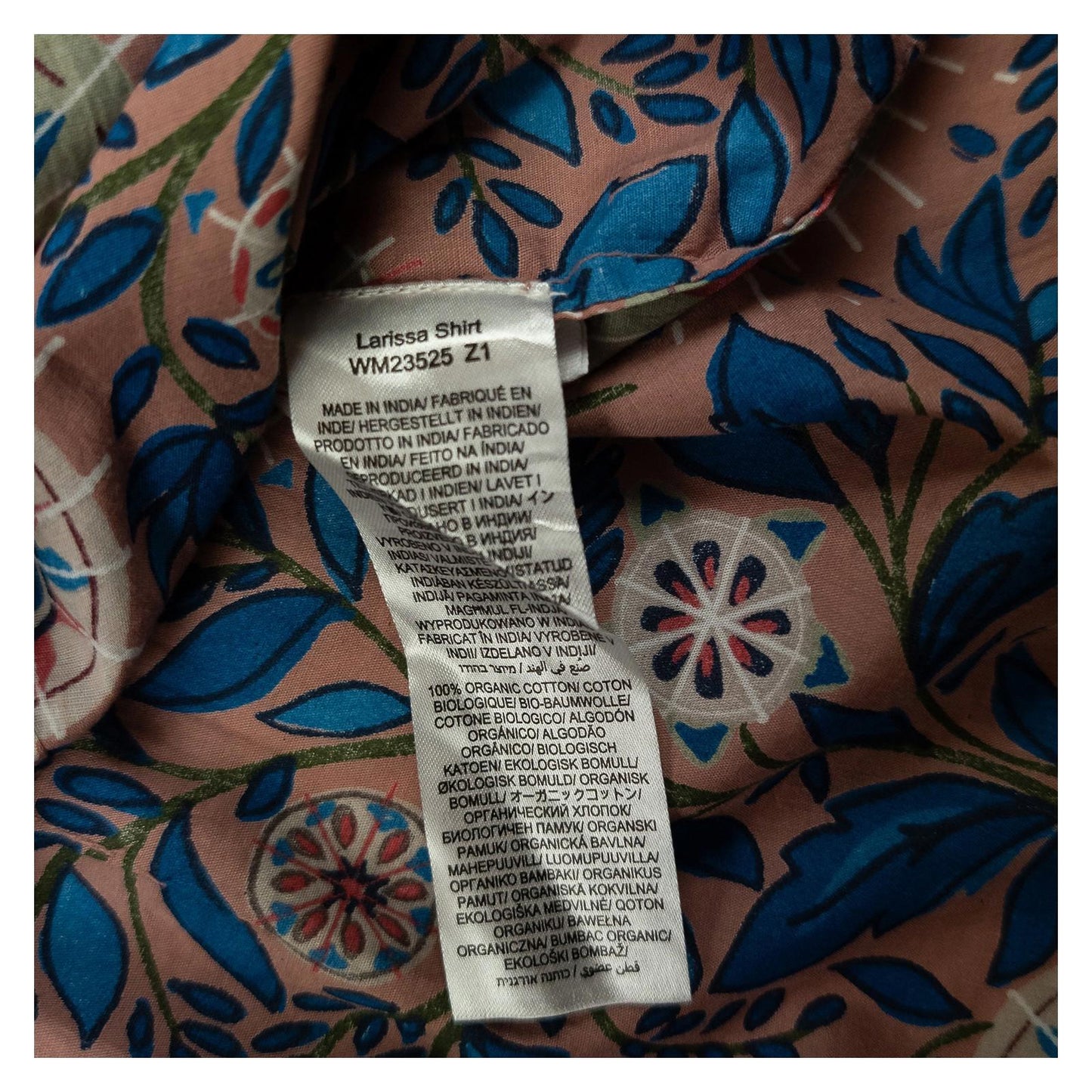 Seasalt Cornwall Woman Organic Cotton Shirt Size UK 14 Larissa Floral Crinkle Pi by Seasalt – | RewearableUK