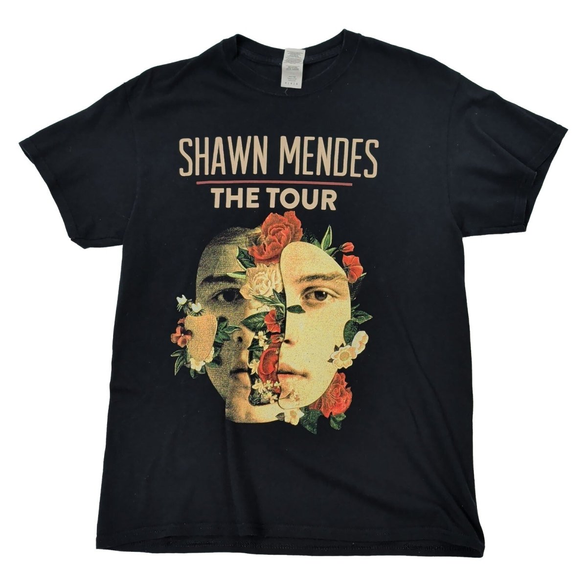 Shawn Mendes The Tour 2019 T-Shirt M Black Gildan Front Back Dates – product photo 1 | RewearableUK