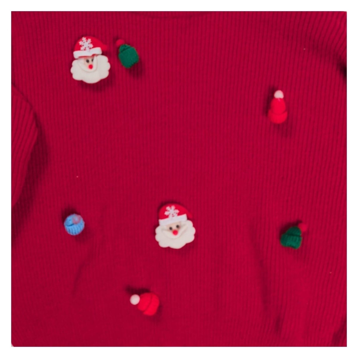 SHEIN Curve Women's Christmas Jumper 2XL Red 3D Santa Festive Xmas Knit – product photo 2 | RewearableUK