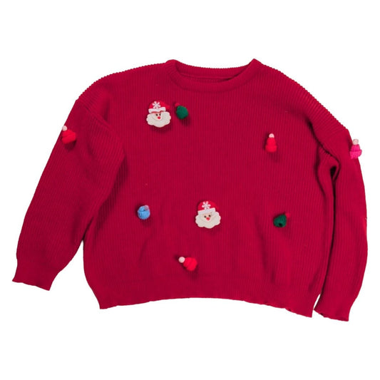 SHEIN Curve Women's Christmas Jumper 2XL Red 3D Santa Festive Xmas Knit – product photo 1 | RewearableUK
