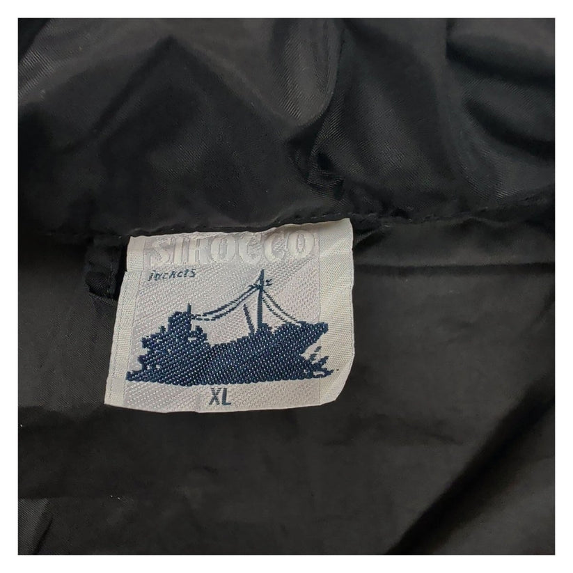 Sirocco Black Nylon Lightweight Windbreaker Jacket XL Zebra Print Full Zip – product photo 5 | RewearableUK