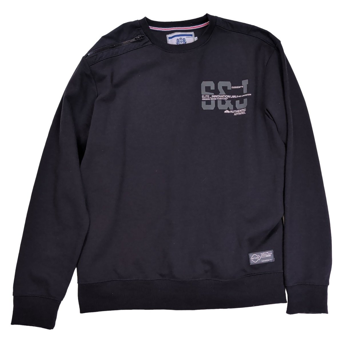 Smith and Jones Mens Sweatshirt XL Black Graphic Print – product photo 3 | RewearableUK