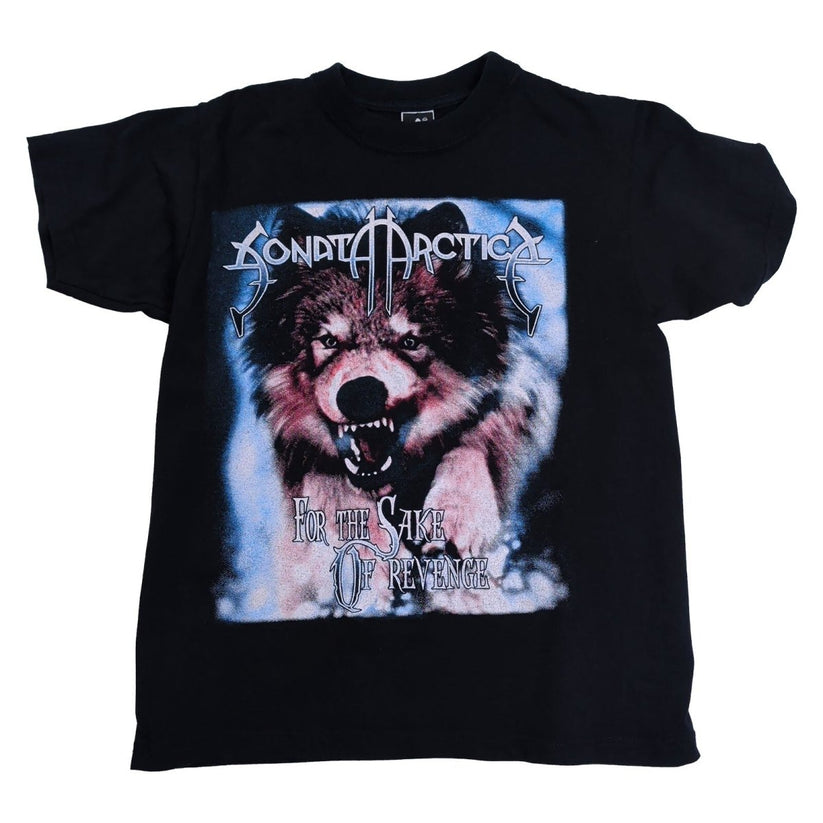 Sonata Arctica For the Sake of Revenge Wolf Black Metal Band T-Shirt M Hole – product photo 8 | RewearableUK
