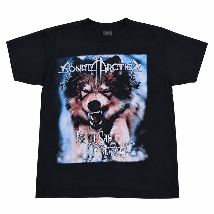 Sonata Arctica For the Sake of Revenge Wolf Black Metal Band T-Shirt M Hole – product photo 1 | RewearableUK
