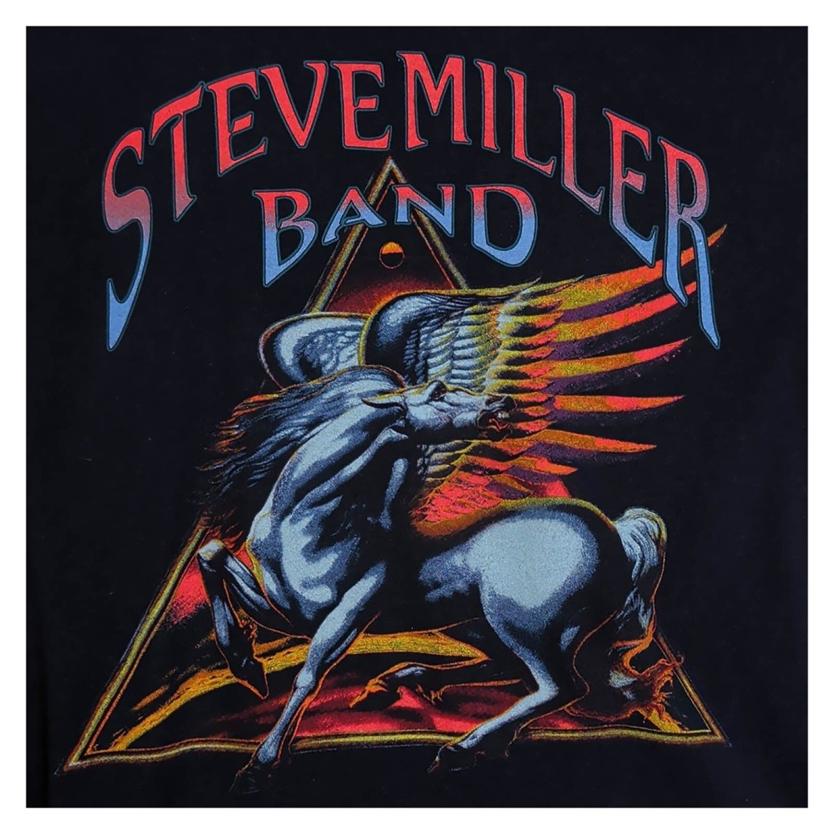 Steve Miller Band Tour 2018 T-Shirt Black Tultex L Pegasus Double Sided – product photo 3 | RewearableUK
