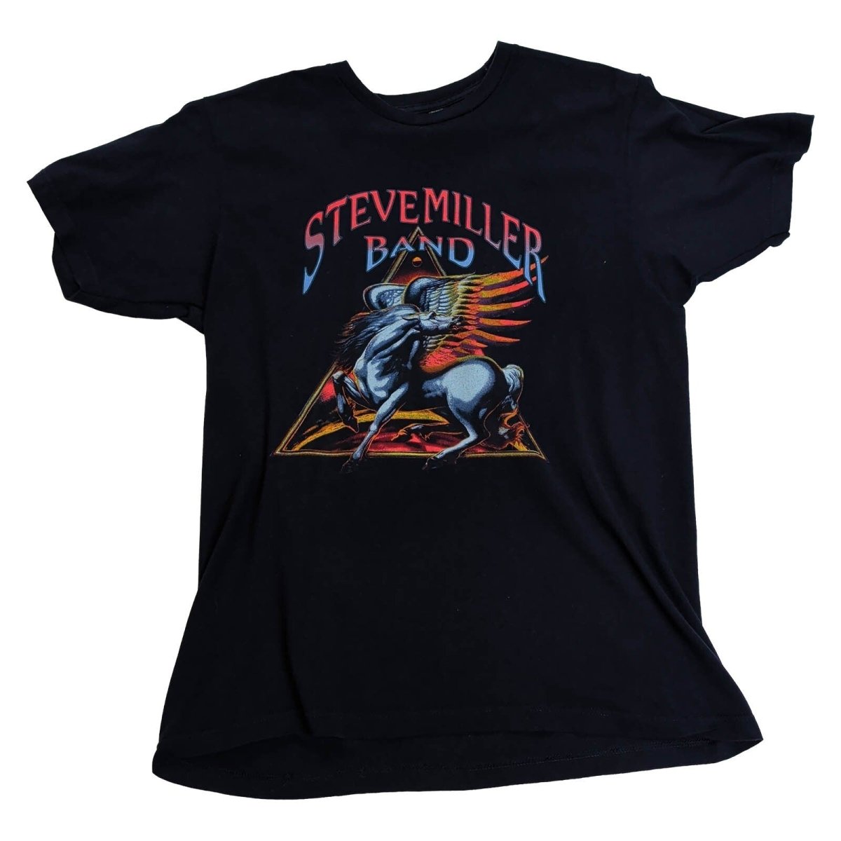 Steve Miller Band Tour 2018 T-Shirt Black Tultex L Pegasus Double Sided – product photo 1 | RewearableUK