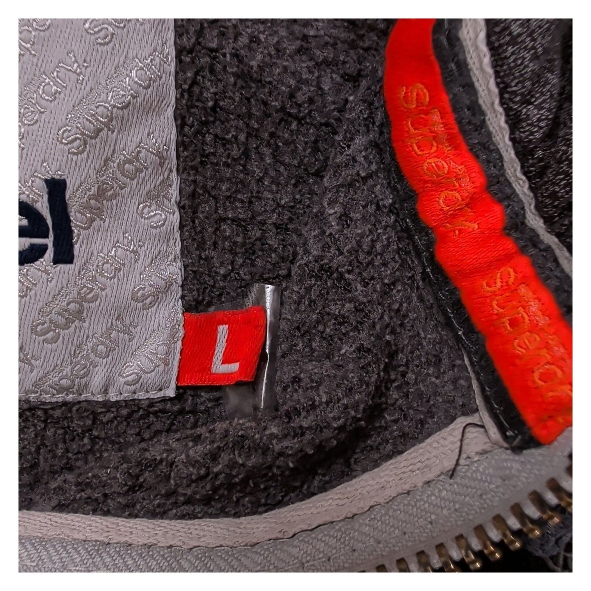 Superdry Men's Hoodie Large Charcoal Grey Zip Front Cotton Blend – product photo 7 | RewearableUK