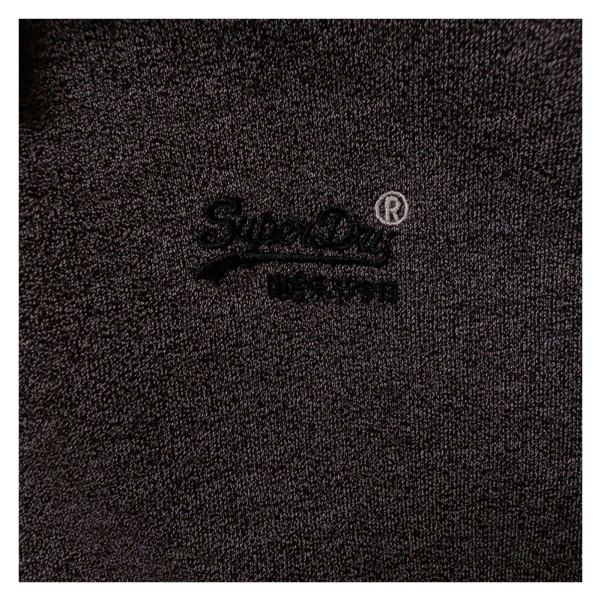 Superdry Men's Hoodie Large Charcoal Grey Zip Front Cotton Blend – product photo 3 | RewearableUK