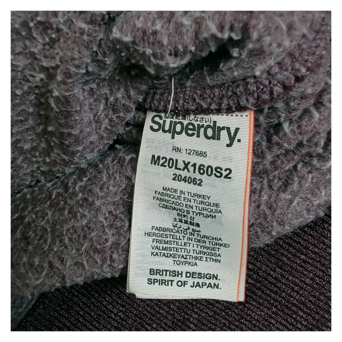 Superdry Men's Hoodie M Purple Graphic Print – product photo 8 | RewearableUK