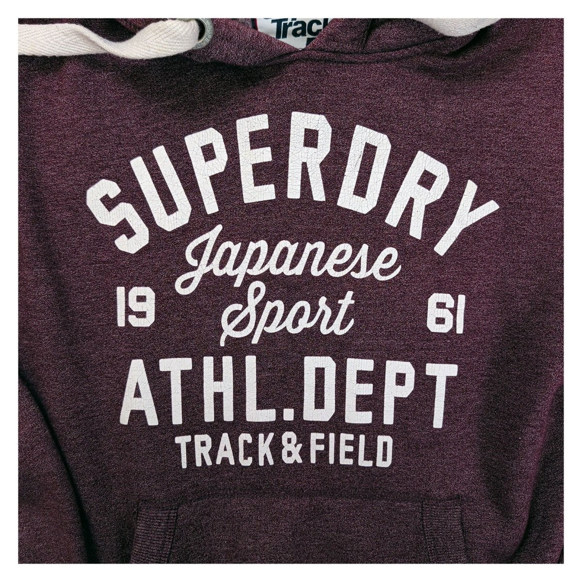 Superdry Men's Hoodie M Purple Graphic Print – product photo 2 | RewearableUK