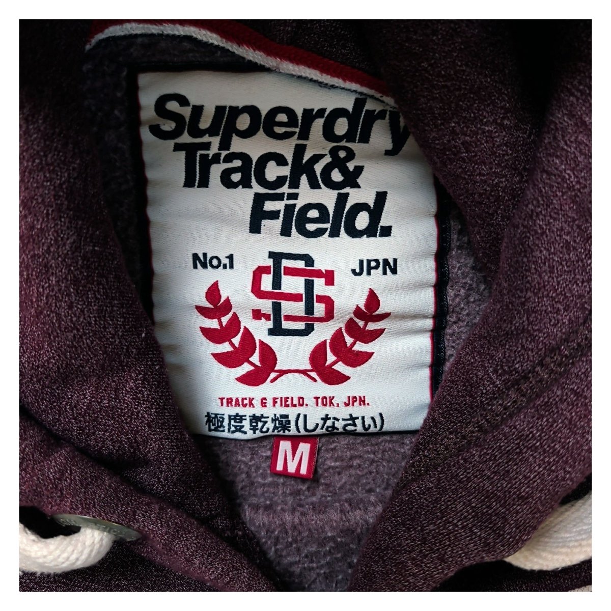 Superdry Men's Hoodie M Purple Graphic Print – product photo 3 | RewearableUK
