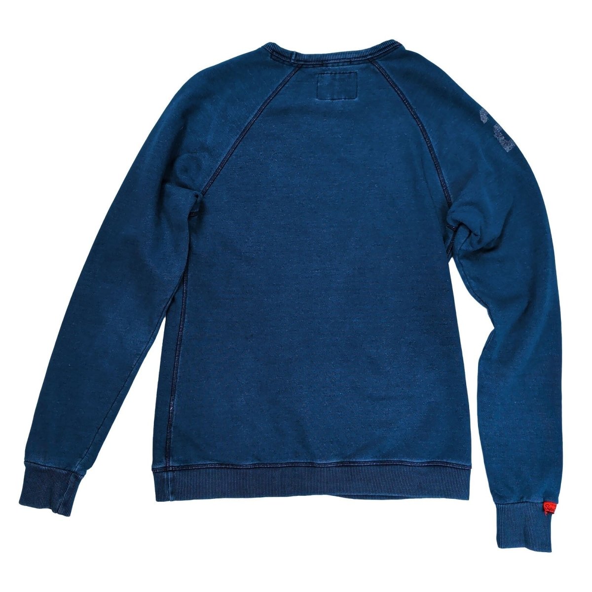 Superdry Mens Sweatshirt Large Indigo Graphic Print – product photo 2 | RewearableUK