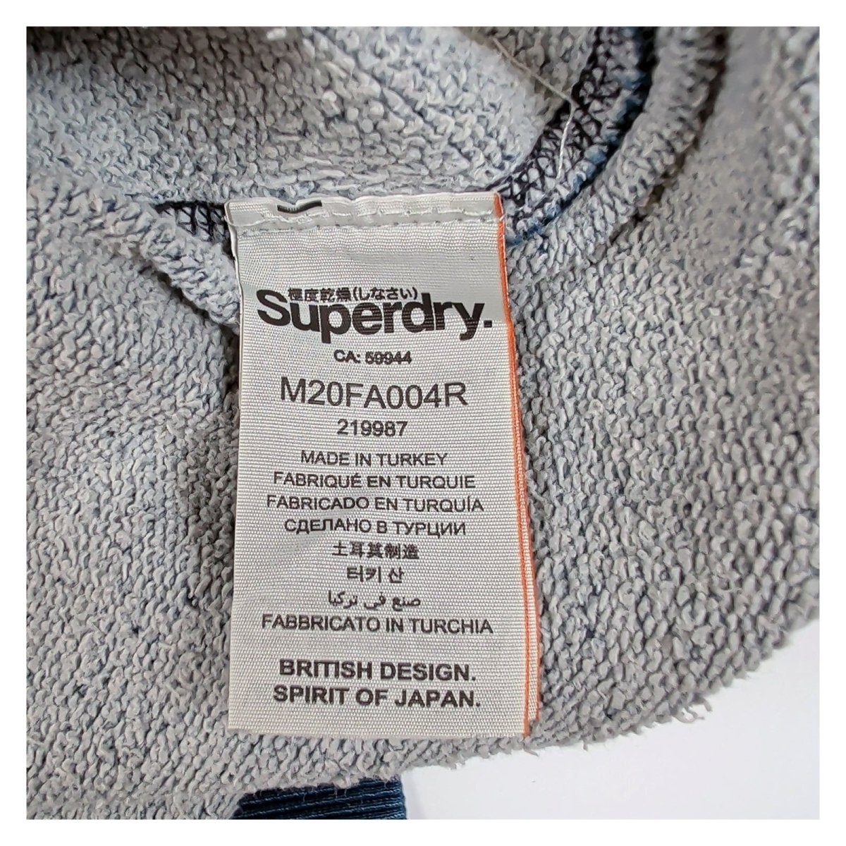 Superdry Mens Sweatshirt Large Indigo Graphic Print – product photo 5 | RewearableUK