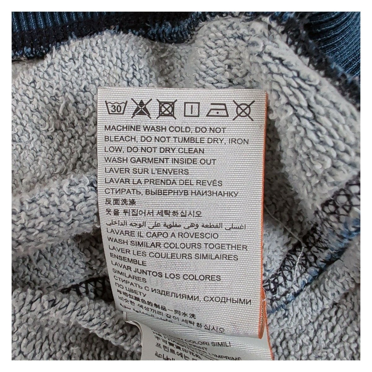 Superdry Mens Sweatshirt Large Indigo Graphic Print – product photo 6 | RewearableUK