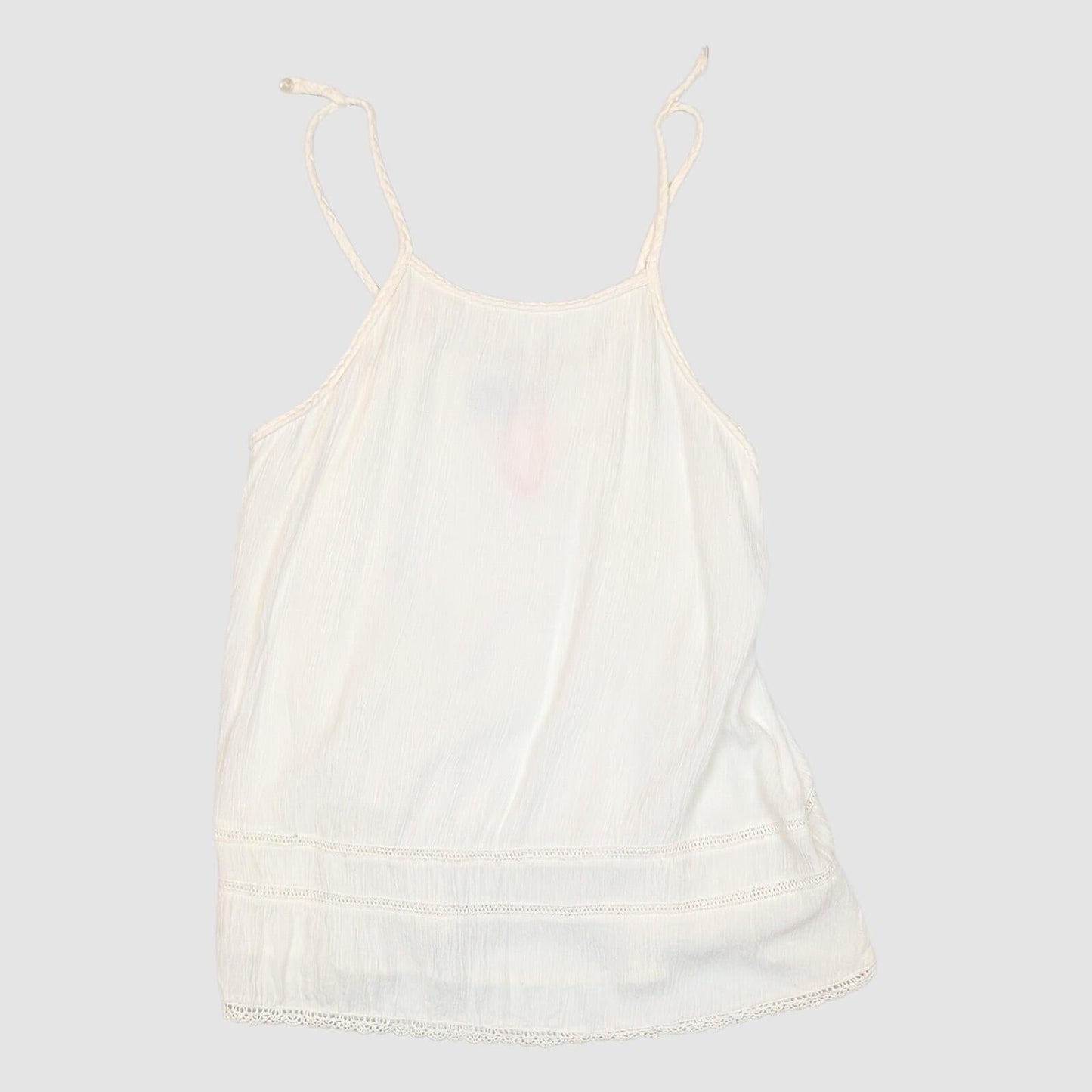 Superdry Womens White Strappy Cami Top Sleeveless Summer Blouse Size UK 10 NWT by Superdry – | RewearableUK