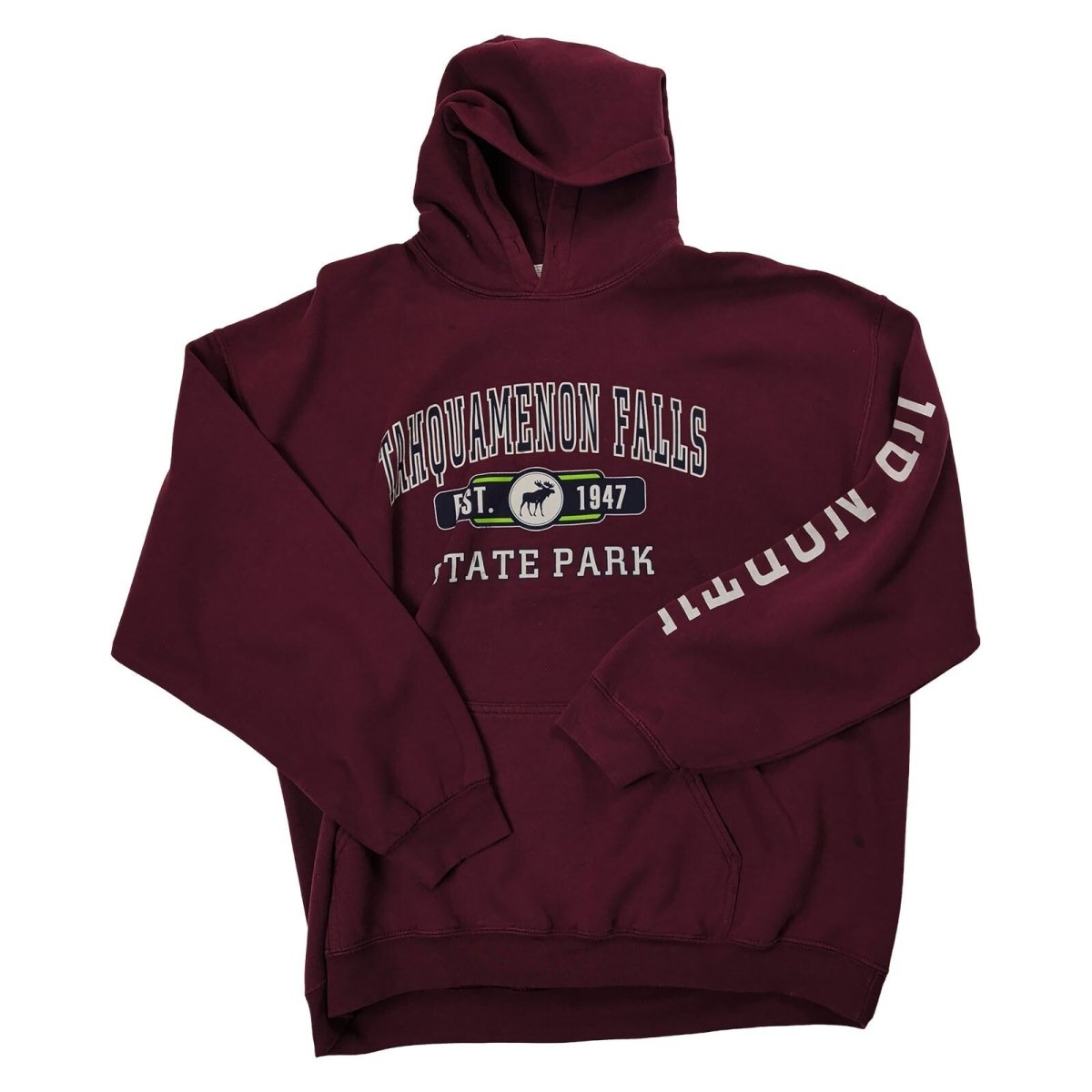 Tahquamenon Falls State Park Gildan Hoodie XL Burgundy – Sweater & Hoodie product photo 2 | RewearableUK