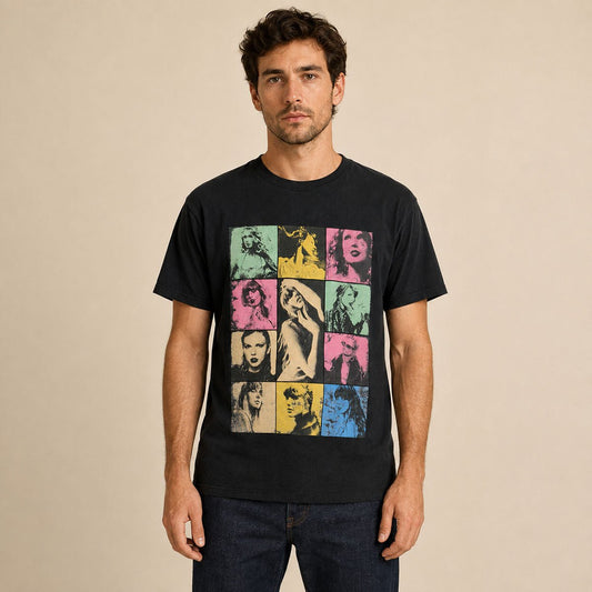 Taylor Swift The Eras Tour 2023–2024 T-Shirt S Black Gildan – T-Shirts product photo 1 | RewearableUK