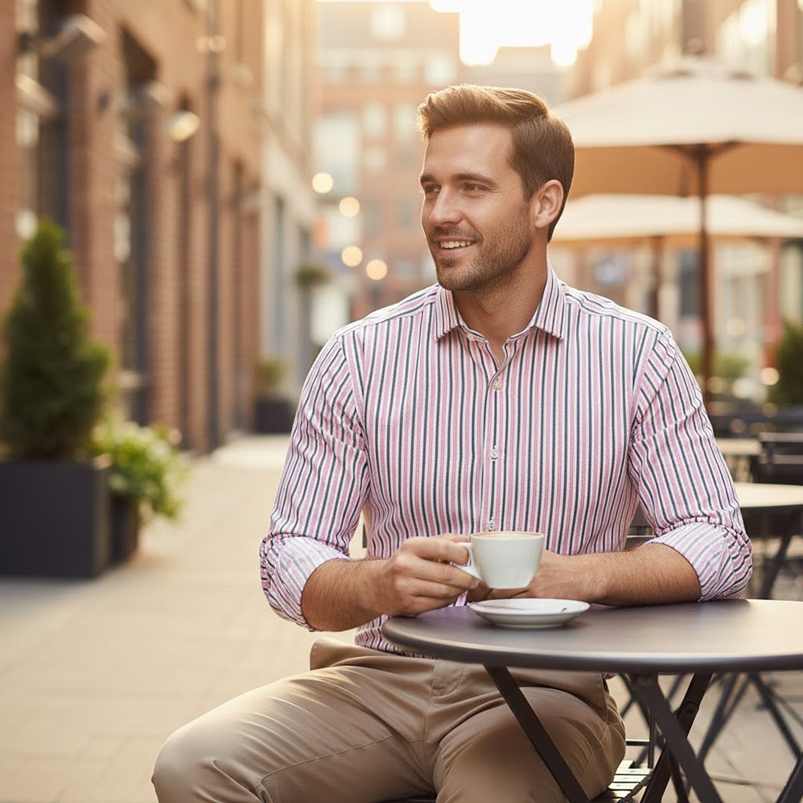 Ted Baker Archive Formal Shirt Size 15.5 Men’s Pink Black Striped Long Sleeve by Ted Baker – shirt | RewearableUK
