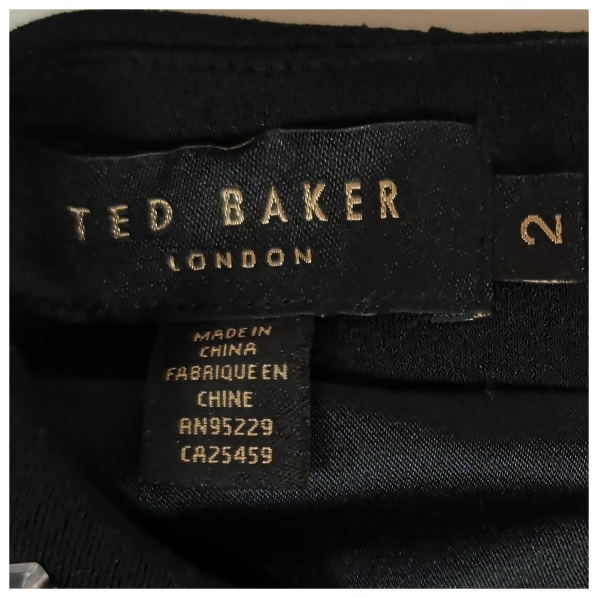 Ted Baker Black Embellished Collar Dress Size 2 UK 10 Jewelled Party by Ted Baker – | RewearableUK