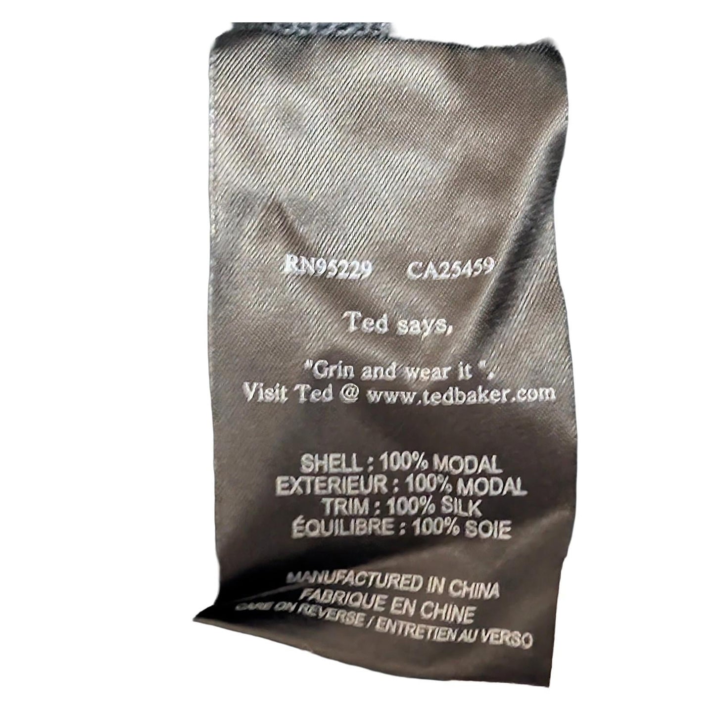 Ted Baker Black Silk Trim Cami Top Size 3 (UK 12) Modal Ruched Vest Sleeveless by Ted Baker – | RewearableUK