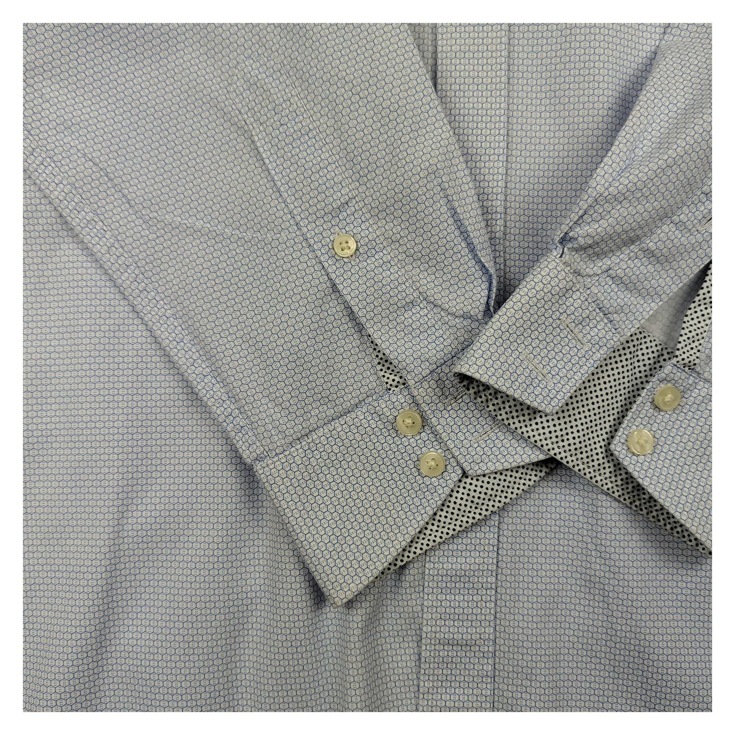Ted Baker Ted Baker Blue Men's Shirt Size 16 Slim Fit Long Sleeve Smart Casual shirt RewearableUK