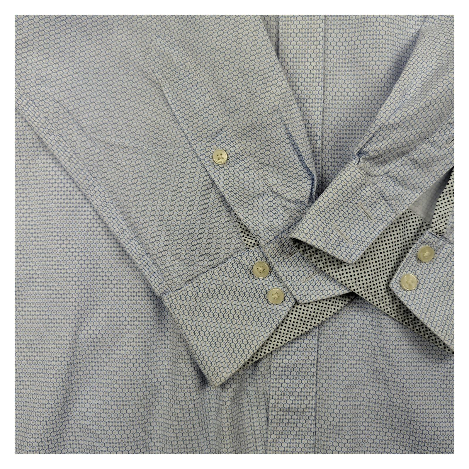 Ted Baker Ted Baker Blue Men's Shirt Size 16 Slim Fit Long Sleeve Smart Casual shirt RewearableUK