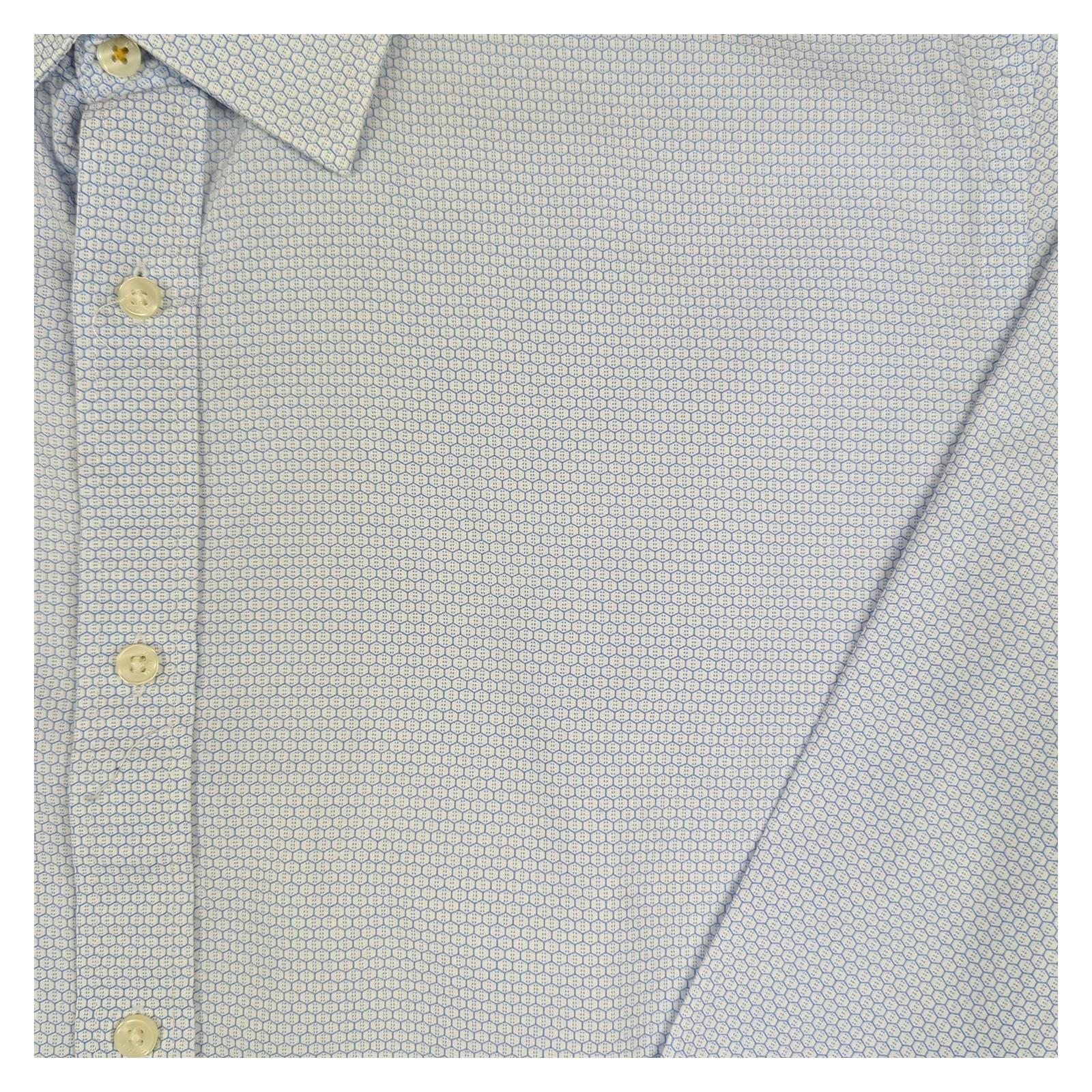 Ted Baker Ted Baker Blue Men's Shirt Size 16 Slim Fit Long Sleeve Smart Casual shirt RewearableUK